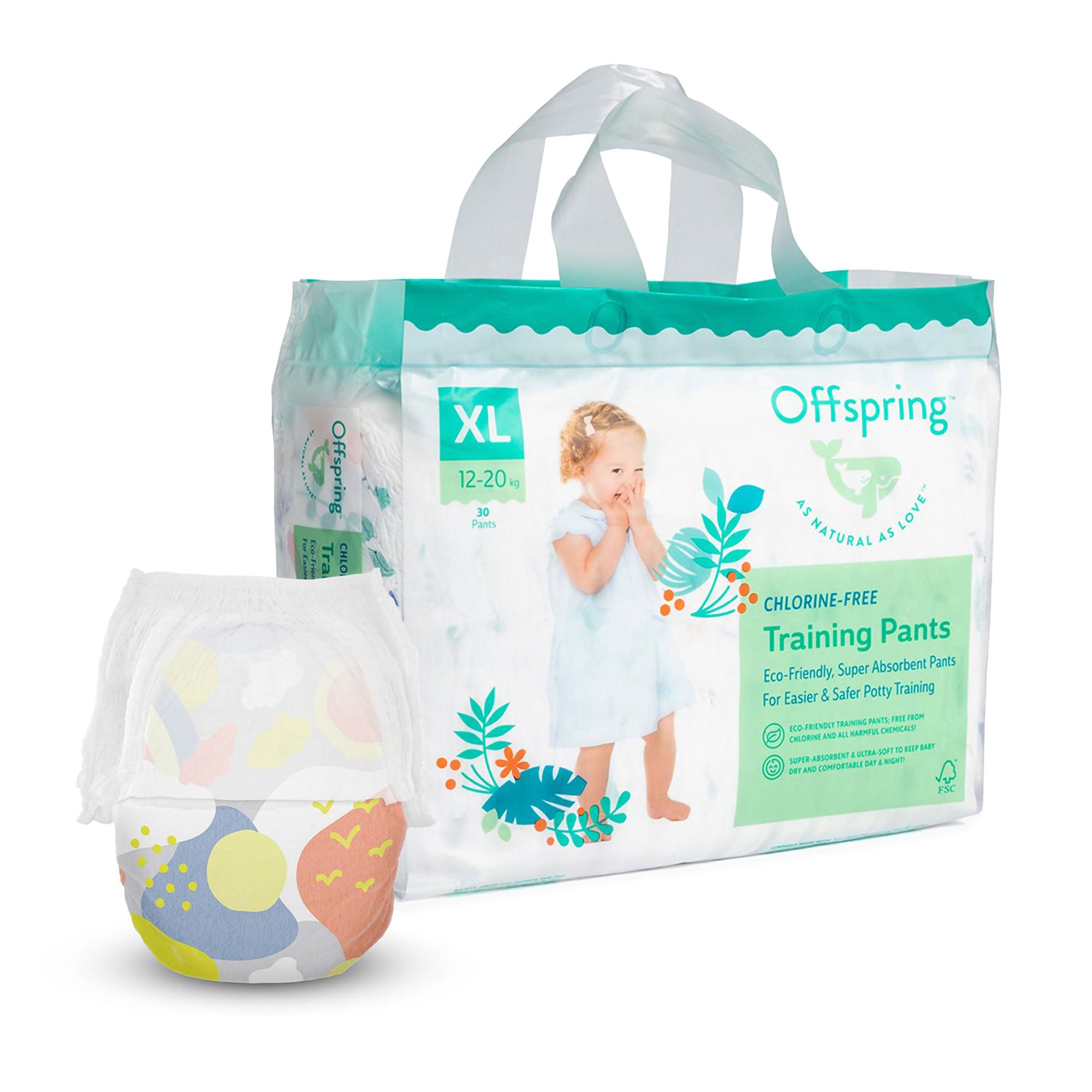 Підгузки-трусики Offspring Skye, розмір XL (12-20 кг), 30 шт
